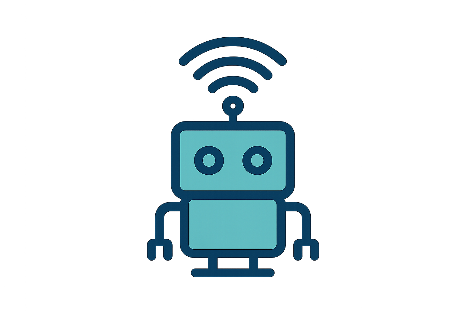 un icon de robot wifi